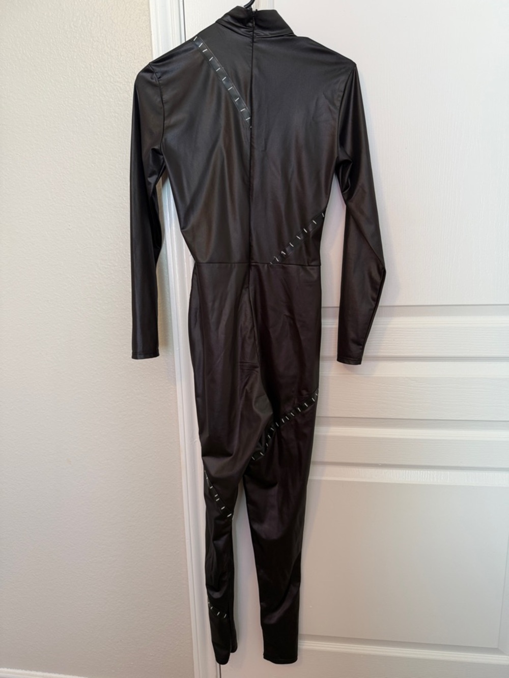 DC Comics Black Faux-Leather Catsuit